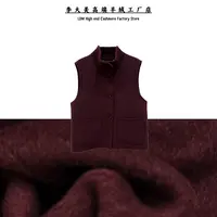 李大美【通勤时光】时尚百搭山羊绒+绵羊毛+莱赛尔马甲大衣-922