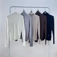 5211款高领五色羊毛打底衫 预