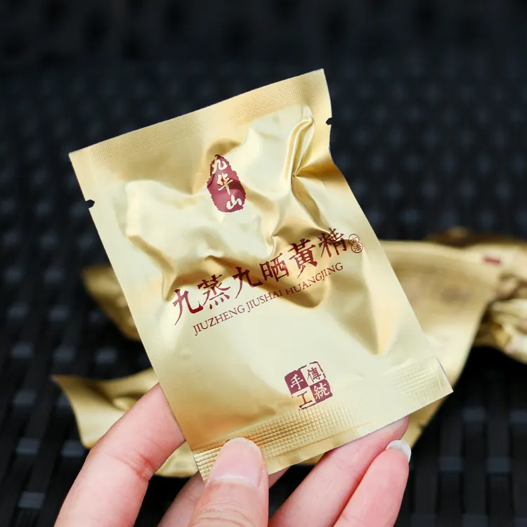 九华山中药材野生九晒九蒸黄精茶250g九制即食黄精九蒸九晒