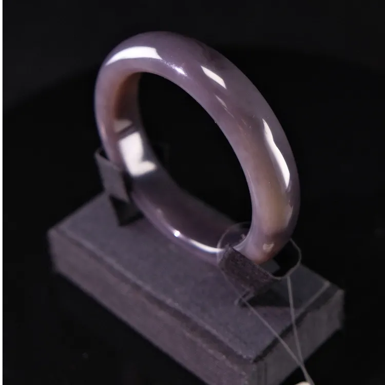 福璐百泽和田玉紫罗兰手镯（圈口58mm）