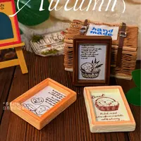 【开芯定制-面包相框】高品树脂仿真食玩 树脂diy配件