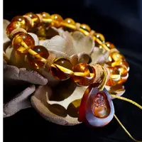 【原创】三世十善—【弥勒净土】琥珀手链 （多样性发其一）