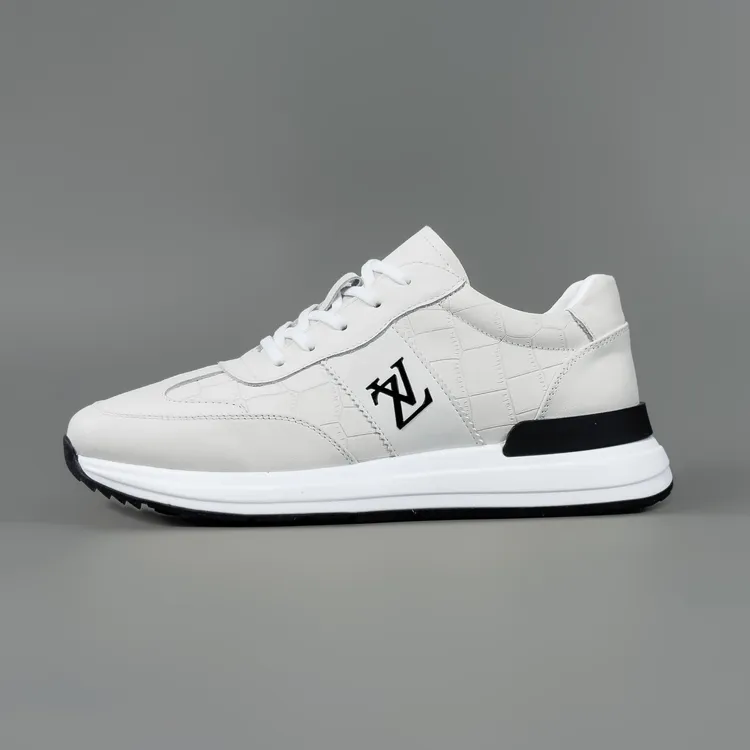 FANMIFAN/梵米凡头层牛皮轻奢男鞋时尚舒适软底百搭轻便休闲鞋