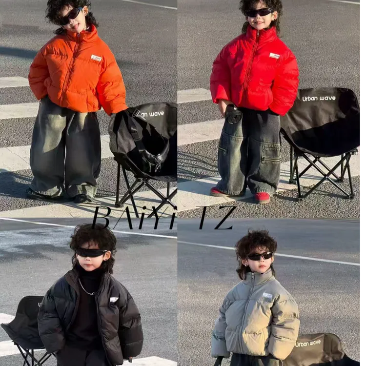 2025韩版加厚白鸭绒男女童2025冬季外套保暖时尚羽绒服