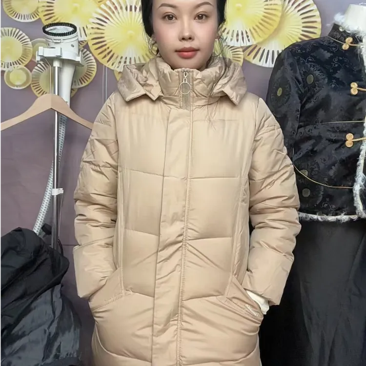 【西藏包邮】活动款冬季时尚款连帽中长款棉衣棉服棉衣保暖