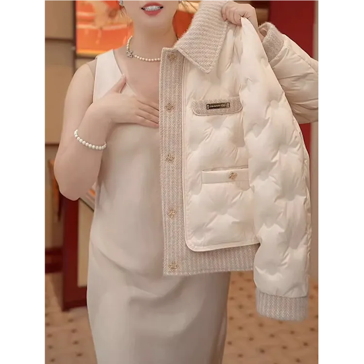 2025年秋冬新款设计感棉服保暖休闲通勤简约版韩系时尚潮流外套