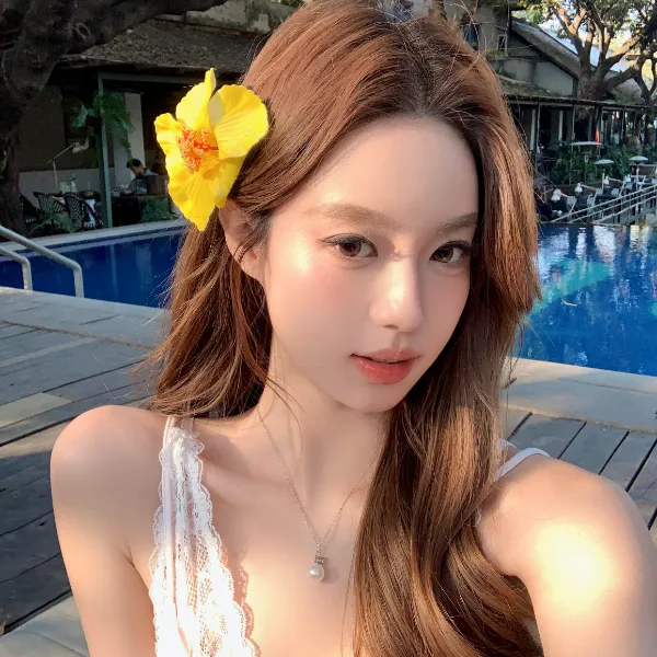 海岛多巴胺 彩色扶桑花发夹女海边出游度假风拍照头饰发卡发饰