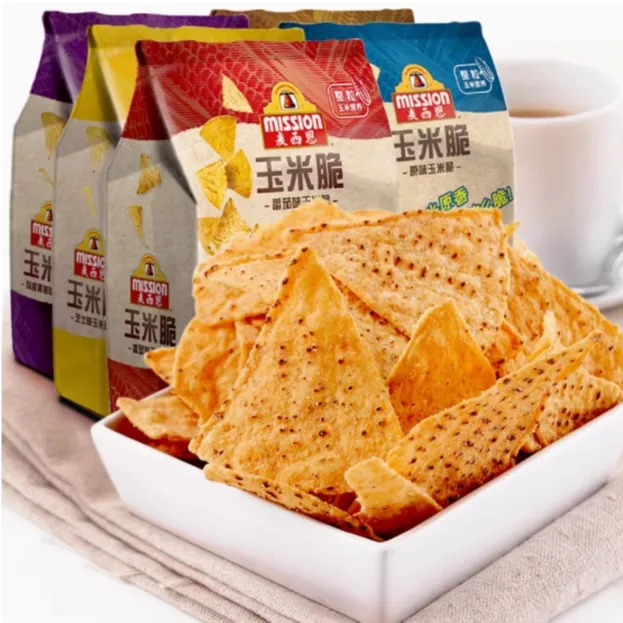 麦西恩玉米脆170g*5袋膨化脆片芝士番茄蒜香黄油味休闲零食