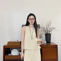 euri100桑蚕丝23姆米重绉丨极简风简约时尚休闲真丝背心-MY5923