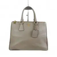 99新 Prada/普拉达 思斯专属 普拉达灰色全皮杀手包 THHZ4610