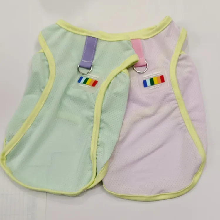 春夏防晒凉感冰丝背心猫宝狗宝通穿款