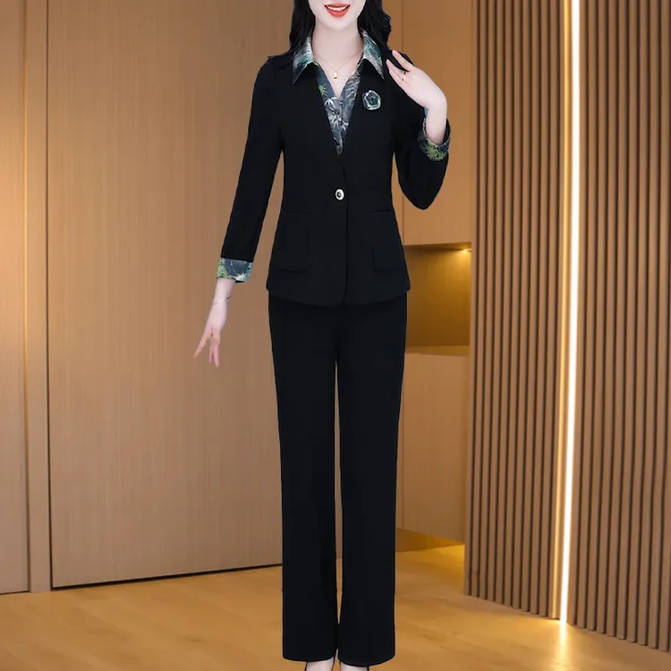【拉夏】小香风轻奢时尚套装女2025早秋新款减龄小众高级感两件套裤