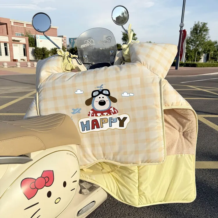 【新品】冬季电动车挡风加绒加厚加大防水防风电瓶车通用高颜值