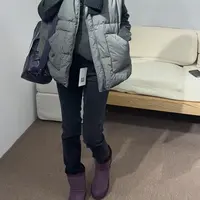 韩国代购 黑色烟管裤#6110H10