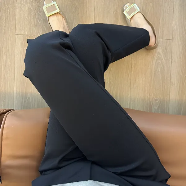 MOLANOOTD"勿爱"25春夏西装微喇裤四面弹舒适通勤莫兰ML-B2503121
