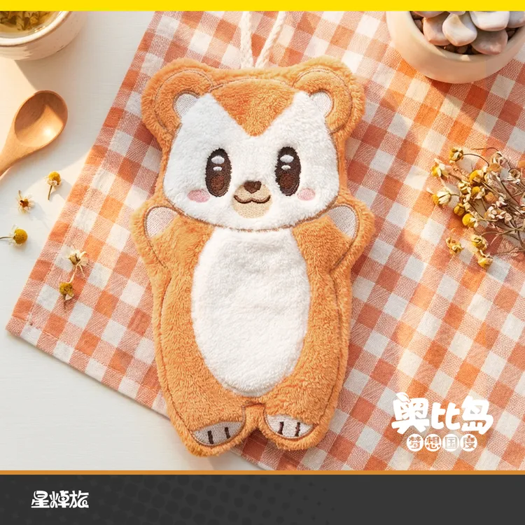 奥比岛擦手巾 奥比 珊瑚绒 正版授权