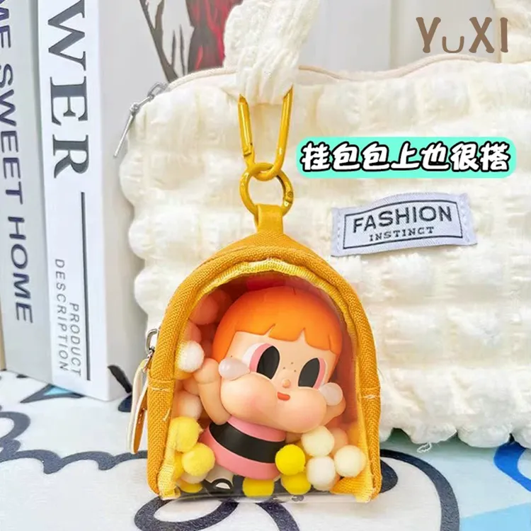 遛娃包pvc高透明便携外出盲盒展示挂袋手办公仔防尘收纳