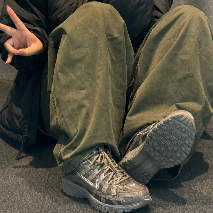 NIKE/耐克废土风 女子 GS P-6000 低帮系带休闲鞋 HV5064-200