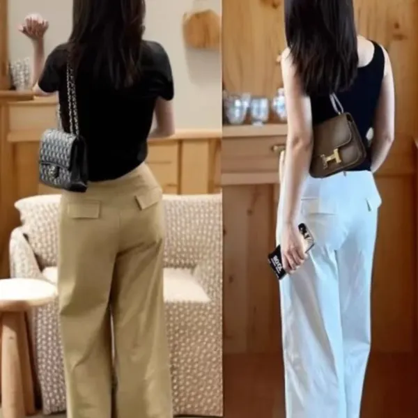 【运费补贴】高腰直筒阔腿休闲裤女显瘦梨形身材九分裤