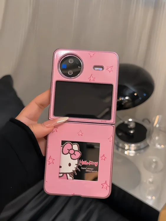 （VIVOXFLIP系列）金属镜面折叠屏适用VIVOXFLIP手机壳防摔女kt画框
