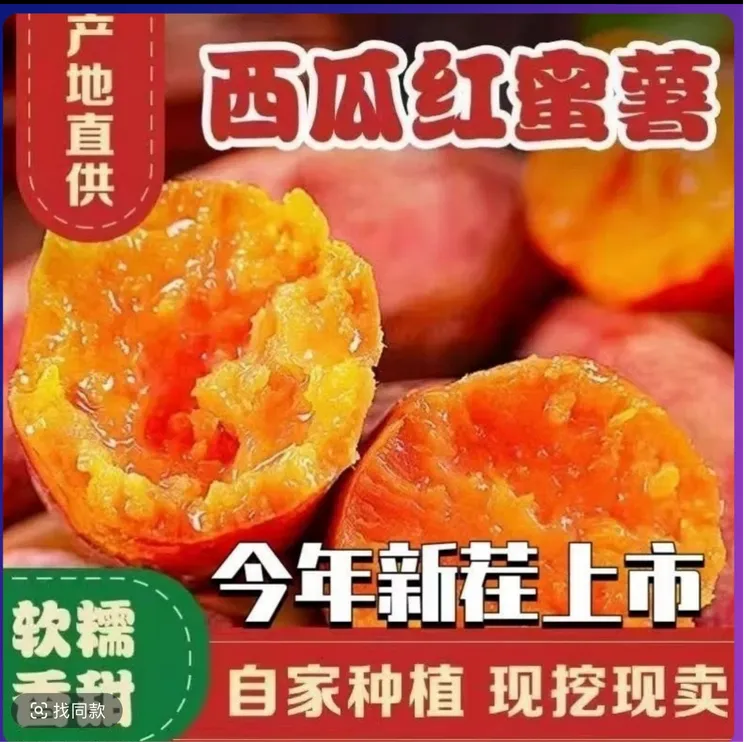 广东湛江新挖新鲜糖心地瓜西瓜红蜜薯沙地红心蜜薯红薯地瓜番薯