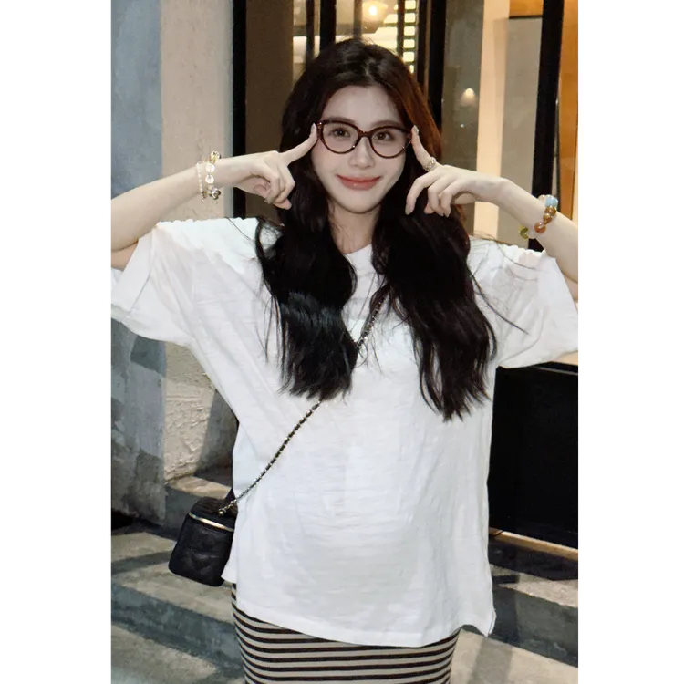 YPP!【私服圆领T】解锁无logo穿搭 韩系简约纯色圆领短袖T恤