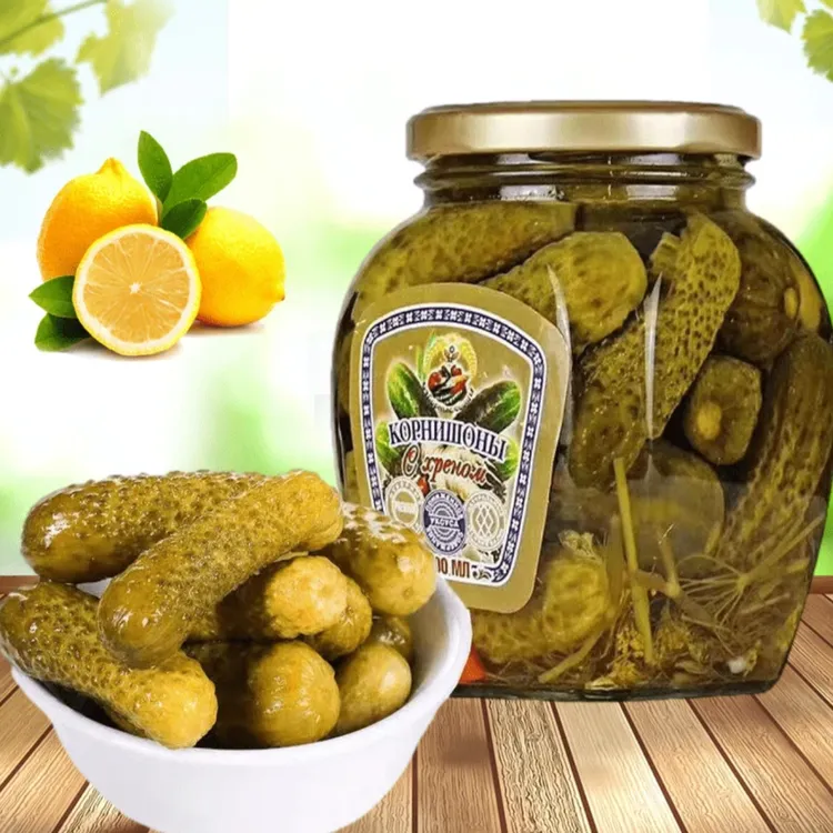 俄罗斯进口酸黄瓜爽口泡菜腌制嫩黄瓜