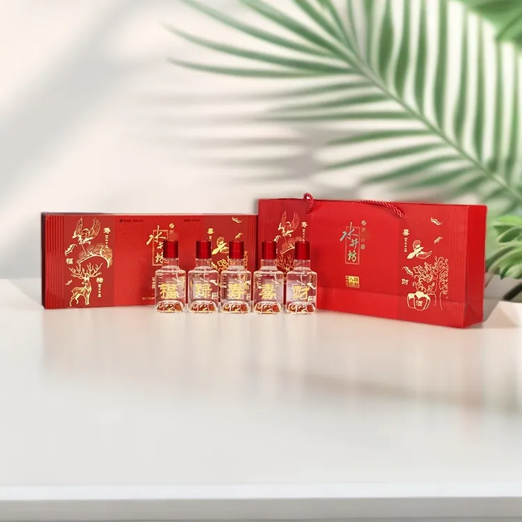 水井坊福禄寿喜财礼盒（非卖品鉴）浓香型白酒 J 52度100ml*5