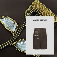 【燃情玫瑰】Molly  百搭时尚气质显瘦 半身裙  M2025383