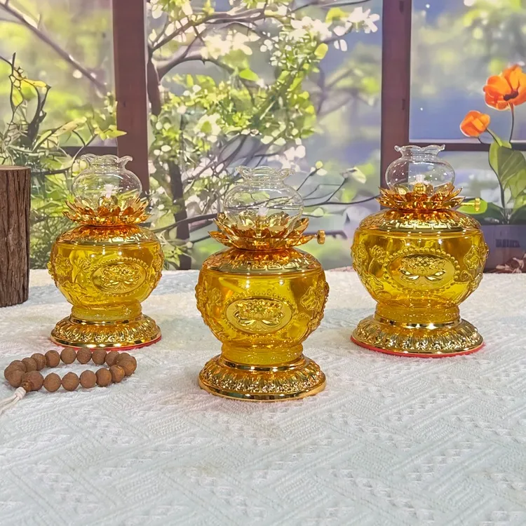 家用酥油灯调光防风油灯供灯长明灯家用灯盏
