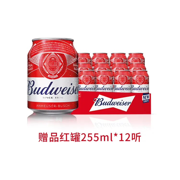 百威经典红罐255ml*12罐【ZP】