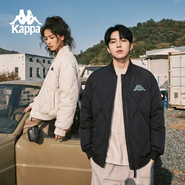 Kappa/卡帕600+蓬松度保暖舒适棒球羽绒服运动时尚休闲鸭绒外套商品图