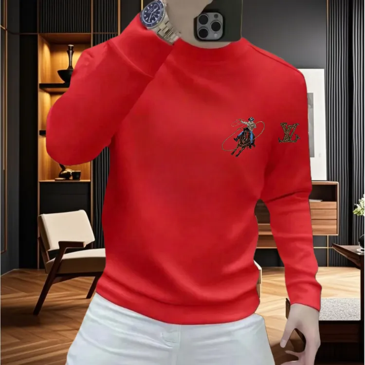 欧洲站潮牌运动卫衣男秋冬新款潮流时尚百搭修身帅气印花长袖男装