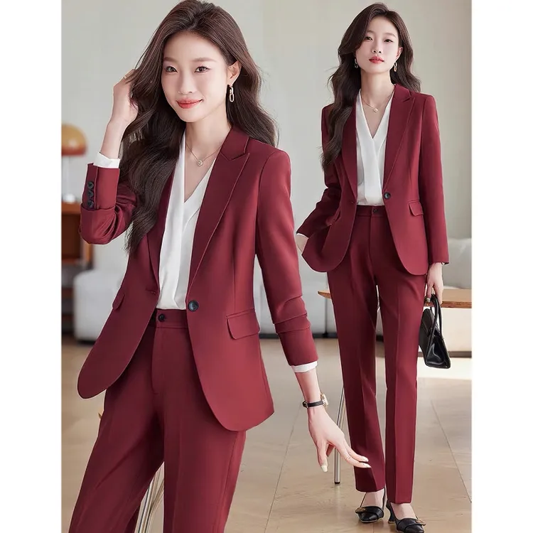 高级感西装套装女春秋2025新款职业气质女神范正装西服外套工作服
