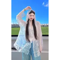 4667连帽蕾丝开衫百搭上衣