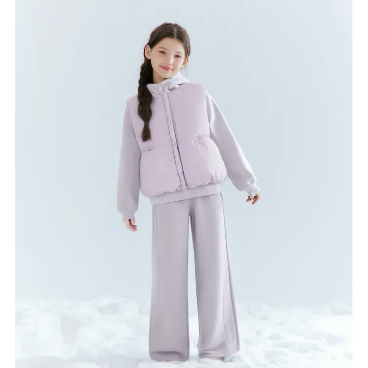 笛莎童装女童秋冬套装儿童休闲运动连帽套装中大童洋气-7M255T103