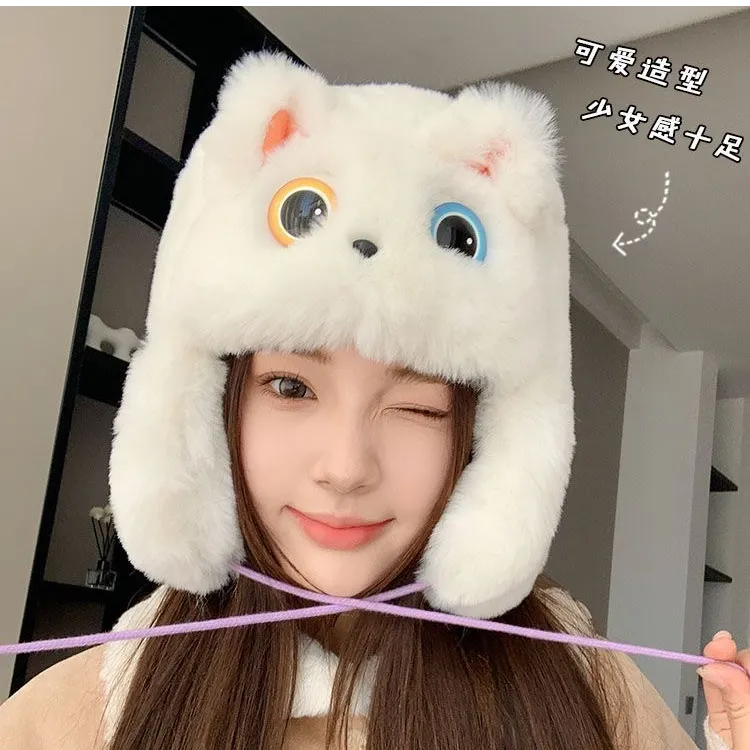 【哈基米雷锋帽】毛茸茸女雷锋帽冬季帽子狐狸耳保暖秋冬网红
