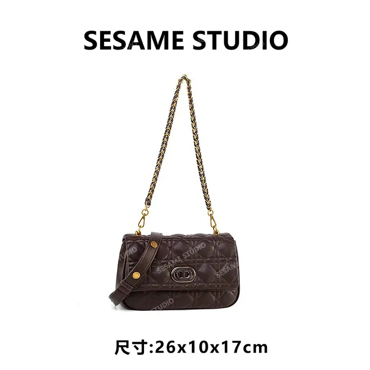 【芝麻集】QYX-98130-1-热巧克力休闲时尚百搭腋下女包