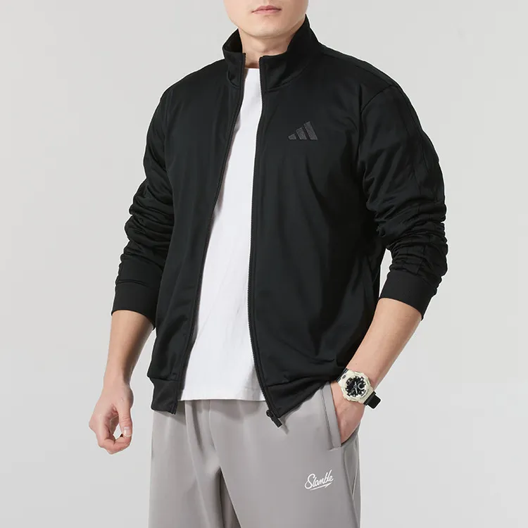 「抖音双11好物」阿迪达斯针织夹克男装时尚运动服休闲外套JI8818