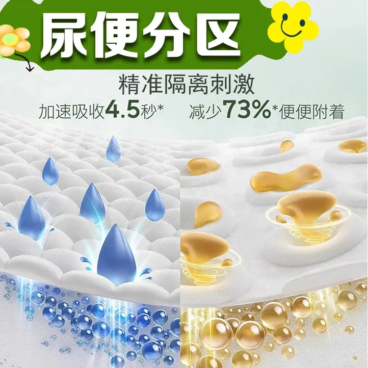 森系列亲肤新生儿超薄金钻装亲肤透气婴儿纸尿裤拉拉裤