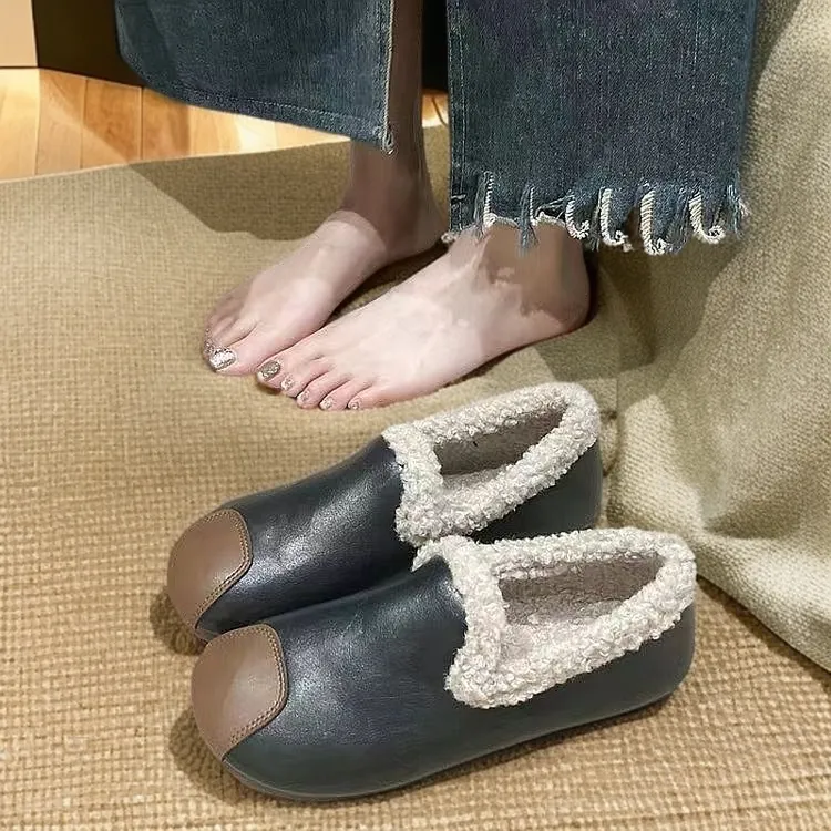 中老年棉鞋冬季妈妈鞋豆豆鞋厚底女士2024年新款防滑百搭软底加绒