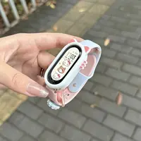适用小米手环10表带卡通9可爱猫爪8NFC液态硅胶腕带小众女生ins风