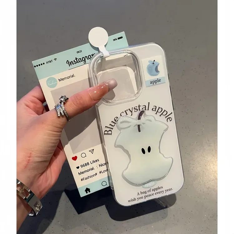 英文苹果贴件适用iPhone16/15大孔手机壳华为vivo小米oppo套荣耀