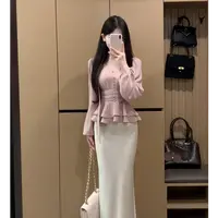 【珍妮日记】早秋法式气质飘带V领长袖衬衫女设计感洋气上衣XY-203