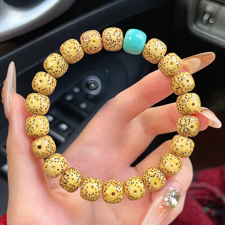 原生态星月菩提手串陈籽风化包浆绕指柔男盘串女百搭单圈国风文玩