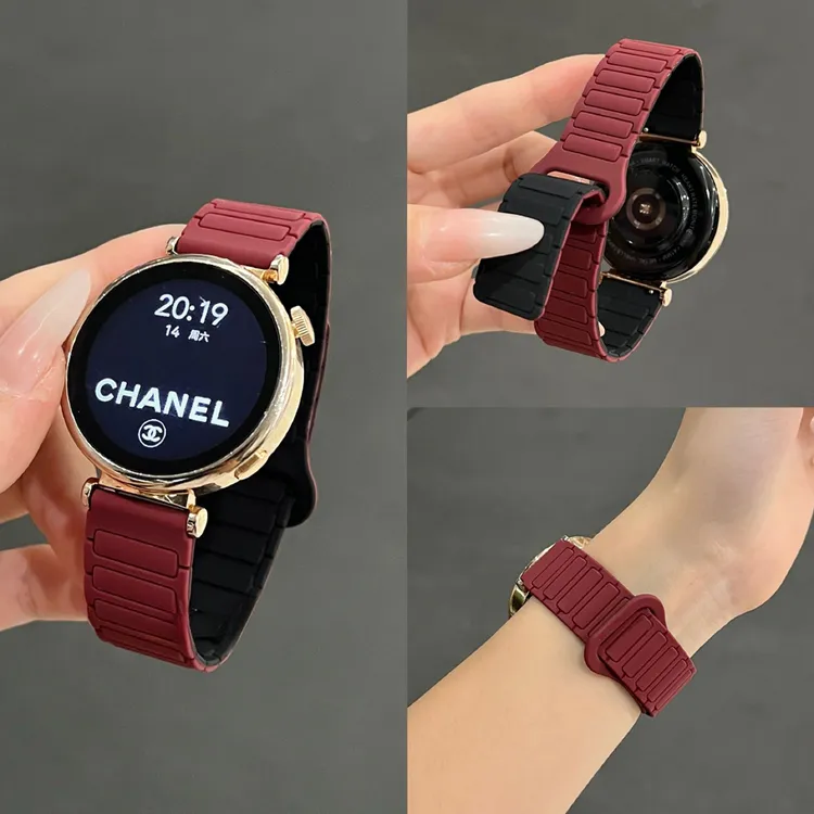 适用华为女GT4/GT5pro手表GT3/GT2磁吸硅胶表带Gt6