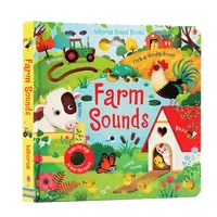 Usborne农场奇妙触摸发声书 聆听农场的各种声音英文原版绘本低幼