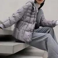 可拆连帽冬季新款设计感宽松百搭羽绒服女Y64
