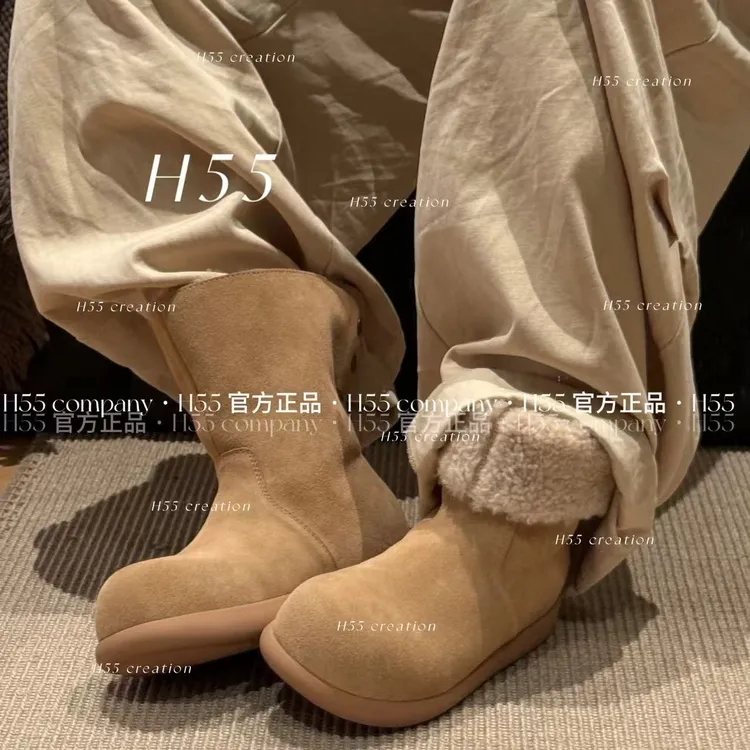 H55-冬日小暖炉”芒果头小熊两穿棉靴雪地靴2.5cm28-2869-ZZZ