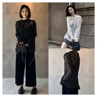 JSW焦思文 秋季时尚洋气百搭蕾丝花长袖上衣250830Y8